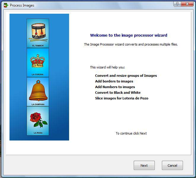 Loteria Workshop Convert Images