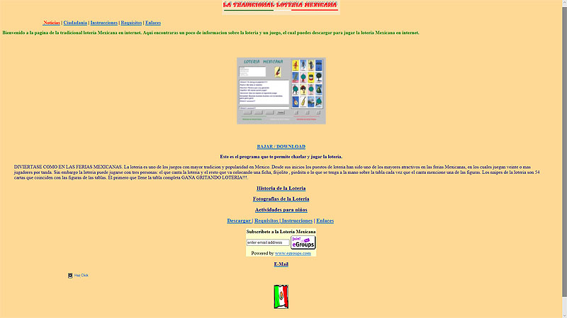 Old Loteria Online Website
